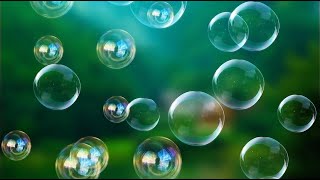 Мыльные Пузыри На Зеленом Фоне + Прозрачный Черный Фон | Бесплатные Футажи Для Монтажа