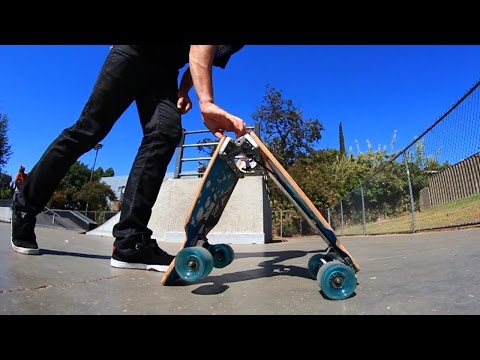 WORLD'S FIRST SELF-FOLDING LONGBOARD!