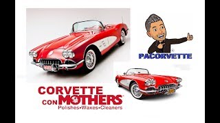 Encerando Un Clasico Corvette 1960