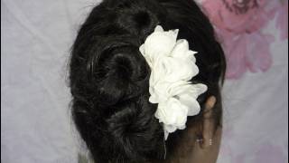Hairstyle: Rose Side Updo For Short Medium Long Hair 2014(5 Min UPDO Hairstyle: Rose Side Updo For Short Medium Long Hair 2014(5 Min UPDO