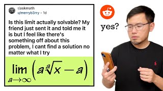 Is this limit actually solvable? Reddit calculus problem r/askmath
