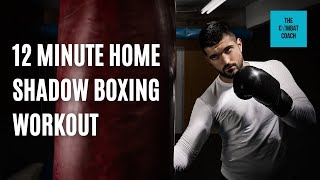 12-Minute Home Shadow Boxing Workout | For Beginners| No Equipment