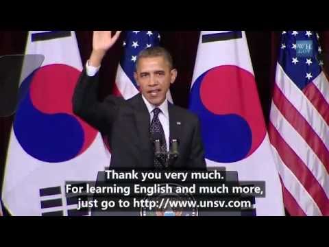 President Barck Obama Speaks at Hankuk University (English Subtitles...