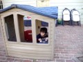 Zaid and David Playing in the Garden March 2011