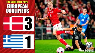 Rasmus Højlund Goal Denmark Vs Greece 3-1 Highlights Uefa World Cup Qualifiers 2026