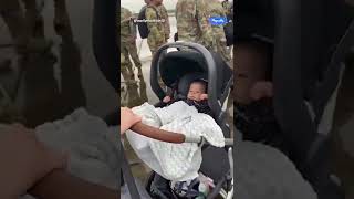 Dad Comes Home From Deployment To Meet His Little One For The First Time