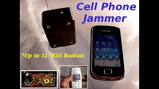 Build a radio jammer - gsm phone jammer build