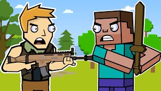 The Squad Vs Block Squad Fortnite & Minecraft Animation