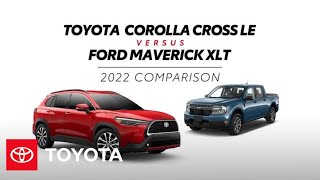 2022 Toyota Corolla Cross LE vs 2022 Ford Maverick XLT | Toyota