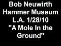 Bob Neuwirth Hammer Museum LA 1/28/10 "A Mole In the Groun