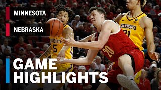 Highlights: Minnesota at Nebraska | Big Ten Basketball
