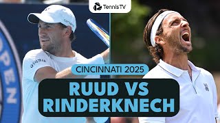 Casper Ruud Vs Arthur Rinderknech Highlights Cincinnati 2025