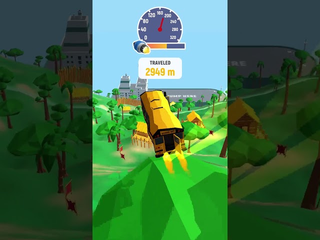 Crash Delivery! Destruction & smashing flying car!