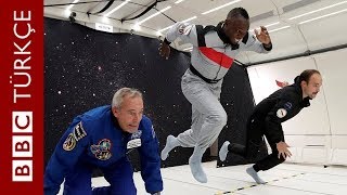 Usain Bolt yerçekimsiz ortamda koştu