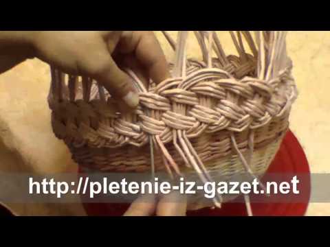 Плетение крышки из лозы Плетение крышки из лозы