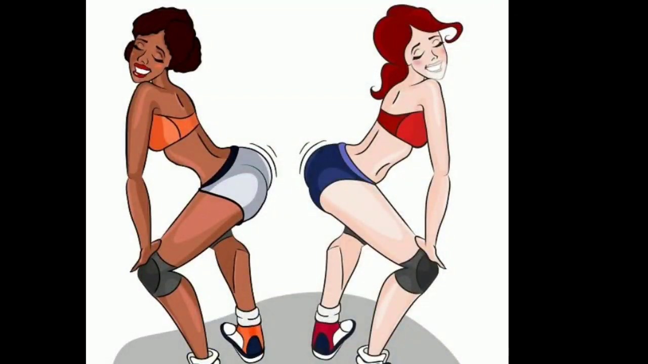 Triple white girl twerking free porn image