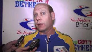 2011 Tim Hortons Brier - Draw 3 Media Scrum