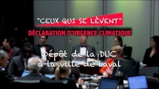 Dépôt de la DUC à la ville de Laval