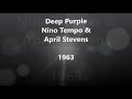 Lyrics~Deep Purple-Nino Tempo & April Stevens
