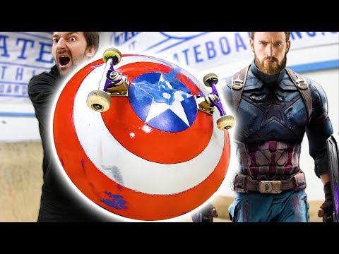 CAPTAIN AMERICA'S SHIELD | INFINITY WARS SKATE EVERYTHING