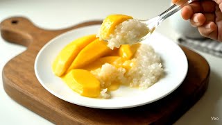 Mango Sticky Rice Viral Thai Dessert Food Art
