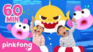 [60 Minute] Best Baby Shark Songs Compilation for Kids | Pinkfong Official