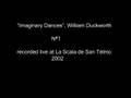 Walter Frank plays William Duckworth Imaginary Dances nr. 1