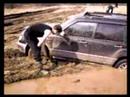 Forester catched into the mud