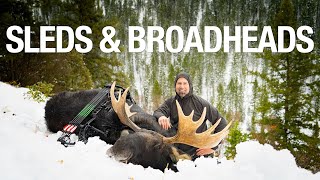 Idaho Archery Moose hunt in Early Winter! THE ADVISORS | Sleds & Broadheads