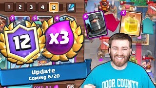 JUNE UPDATE RELEASE DATE! & NEW UPDATED CARD BUFFS & NERFS | Clash Royale 12 WIN TRIPLE ELIXIR DECK! JUNE UPDATE RELEASE DATE! & NEW UPDATED CARD BUFFS & NERFS | Clash Royale 12 WIN TRIPLE ELIXIR DECK!