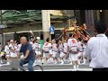 Shrine parade in the streets of Osaka