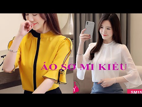 Áo sơ mi kiểu sơ mi vải voan