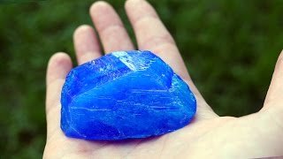 How To Make Beautiful Blue Crystal - Amazing Science Experiments with Home Scien