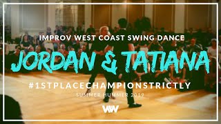 West Coast Swing | Jordan + Tatiana | Champions Strictly 1st Place Allskate - Summer Hummer