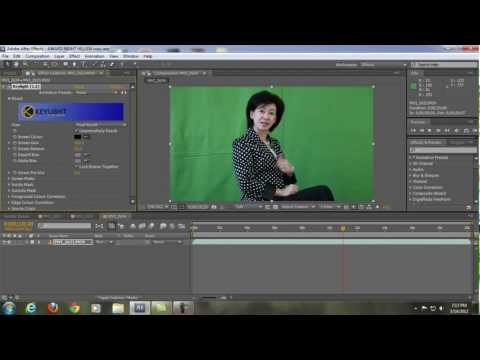 Как сделать хромакей в after effects