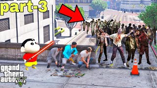 Franklin And Shinchan Saved Michael & Trevor From Zombies Virus In Los Santos IN