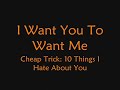 I Want You To Want Me Lyrics video