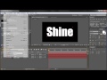 After Effects Tutorial: Shine Through Text Effect -HD-