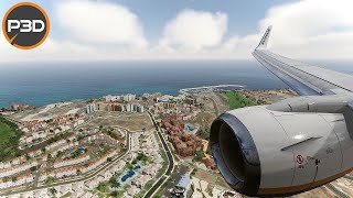 P3D V5 Flying The Pmdg 737 Edinburgh - Tenerife