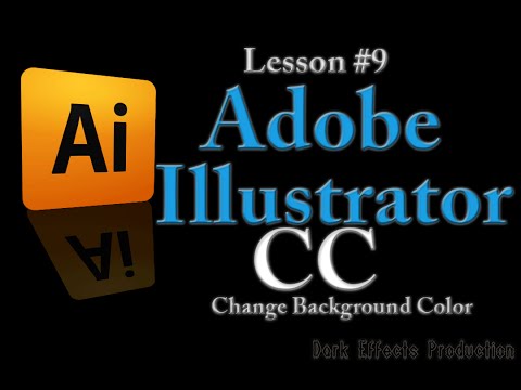 Adobe Illustrator CC - Lesson #9 Change Background Color