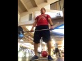 195 lb squat clean