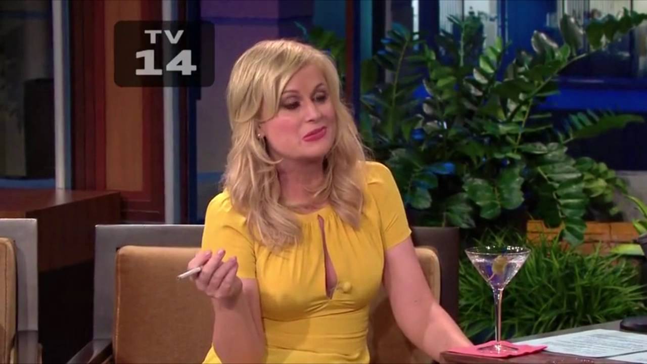 Amy Poehler smoking a cigarette (or weed)
