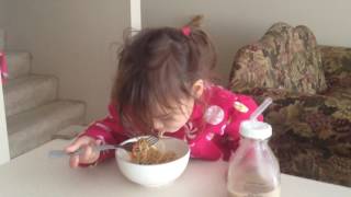 Toddler Girl Make Her Bed The 10Th Day In A Row