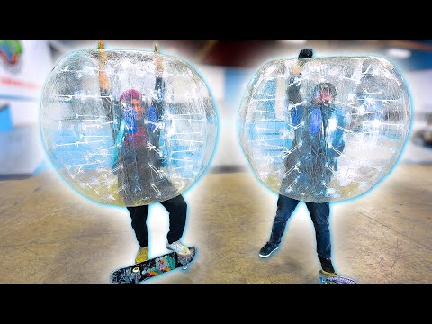 SKATING AMAZON'S GIANT BUMPER BALLS!