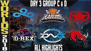 Worlds 2018 Day 3 Highlights Play in Stage ALL GAMES
