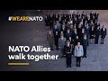 NATO Allies walk together - NATO's 70th anniversary