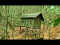 Handcrafted construction - bamboo house in the forest, beautiful & warm - Tropical forest