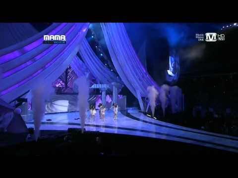 [HD]SNSD - Intro + The Boys Remix@ 2011 MAMA in Singapore 111129