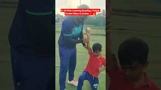 U-10 Kids Learning Bowling Future Cricket Stars In Action