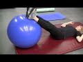 Stability Ball Hamstring Curl Exercise by Laurie Nuyens